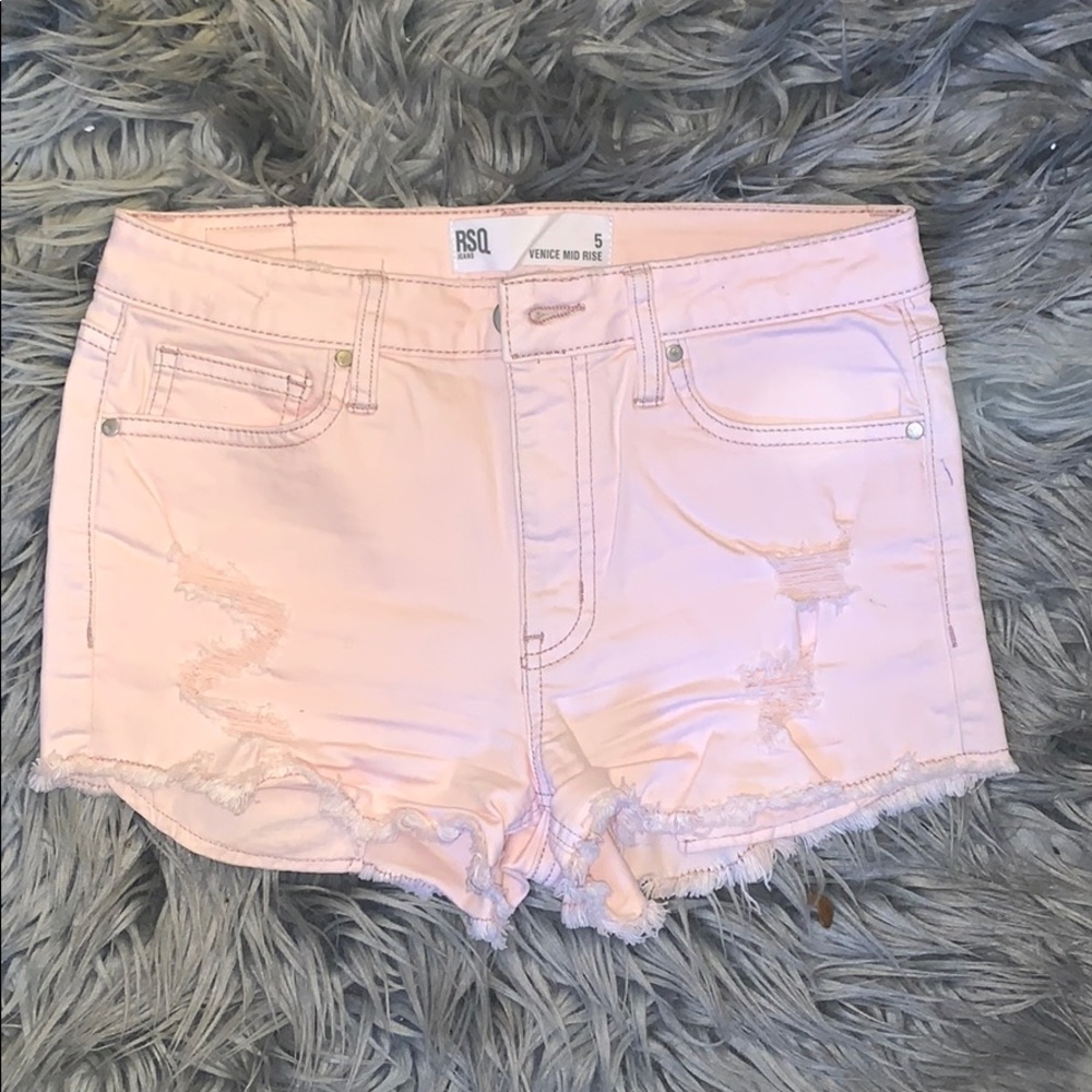 light pink RSQ shorts